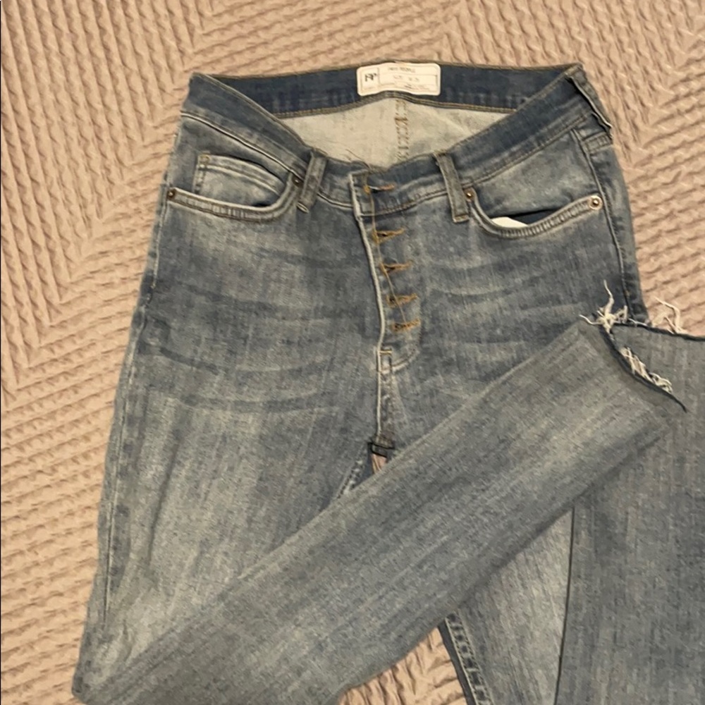 Blue clean wash jeans